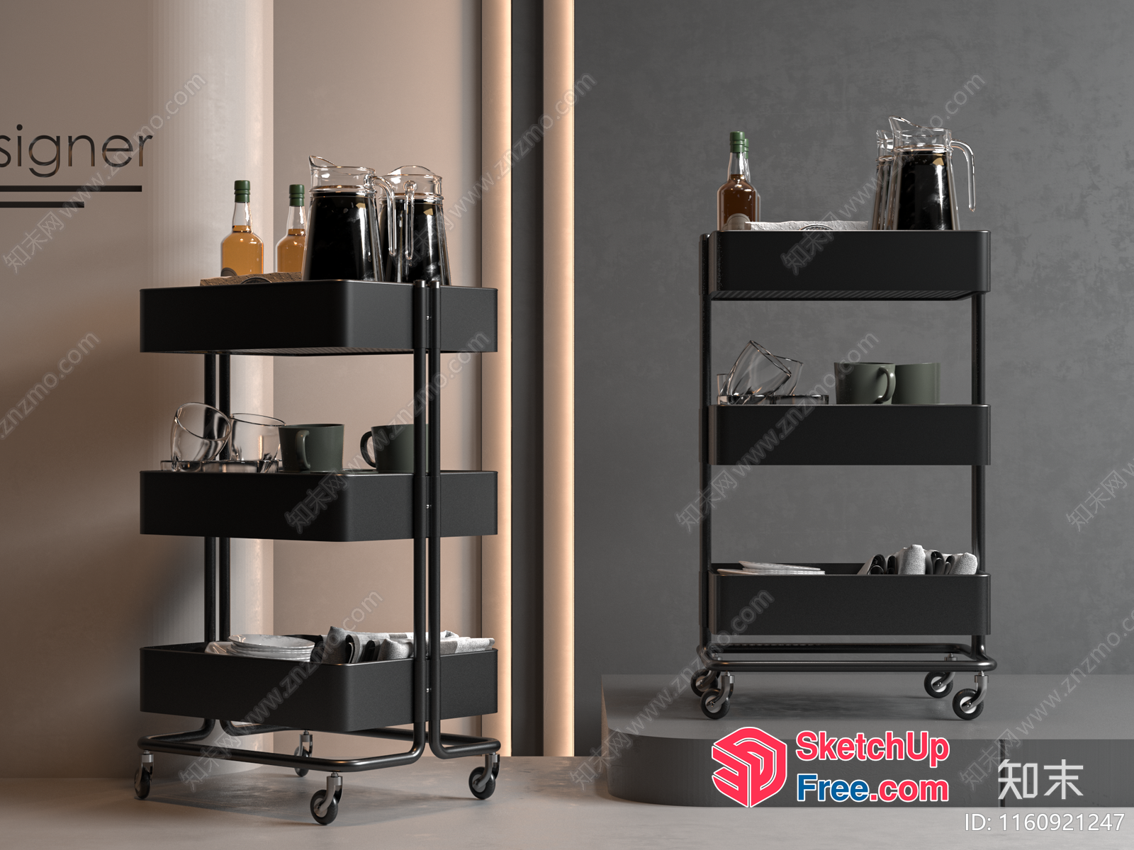 Modern Interior Design Furniture Display 3D SketchUp File