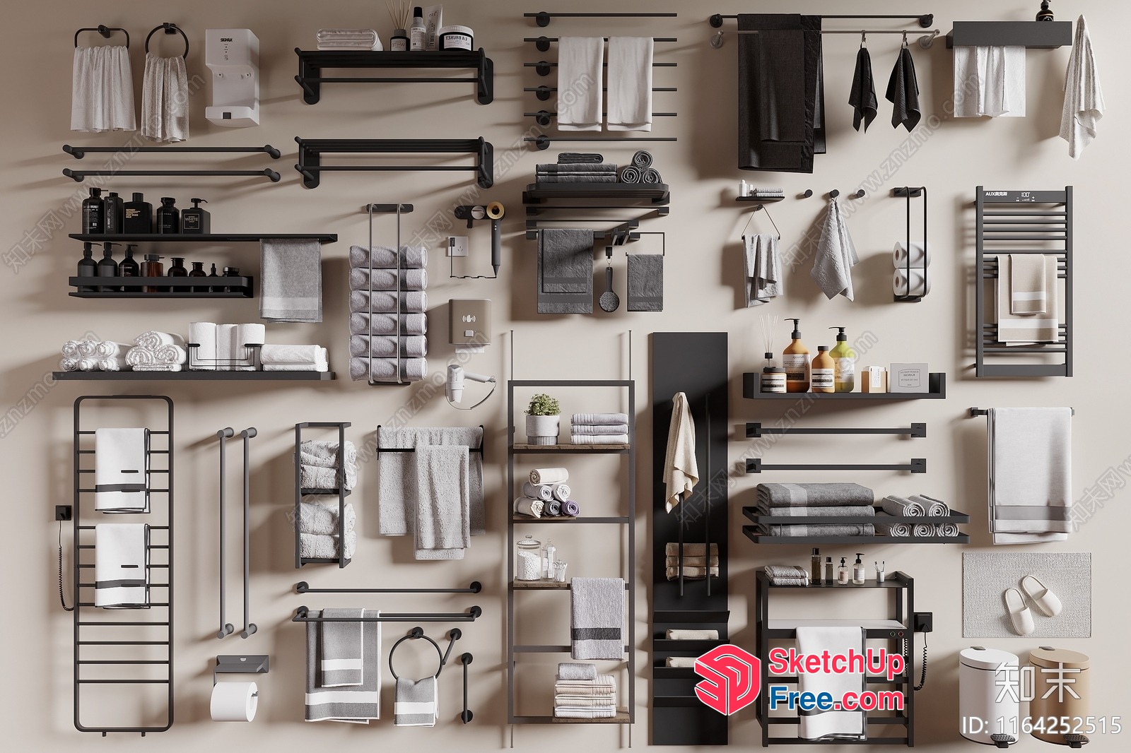 Bathroom Accessories Collection 3D SketchUp File