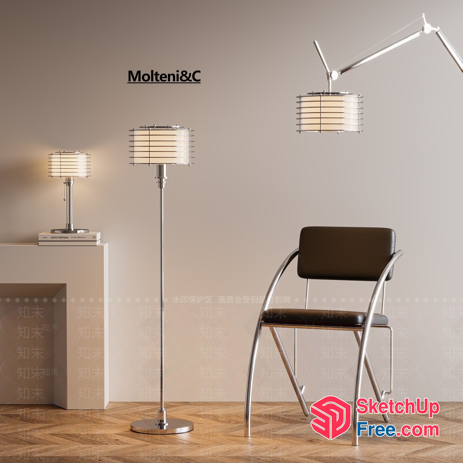 Modern Minimalist Lighting Collection 3D SketchUp File