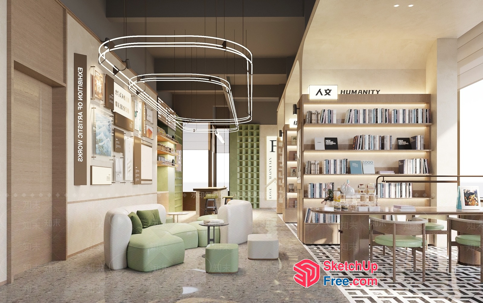 Modern Minimalist Interior Design With Clean Lines And Natural Materials 3D SketchUp File