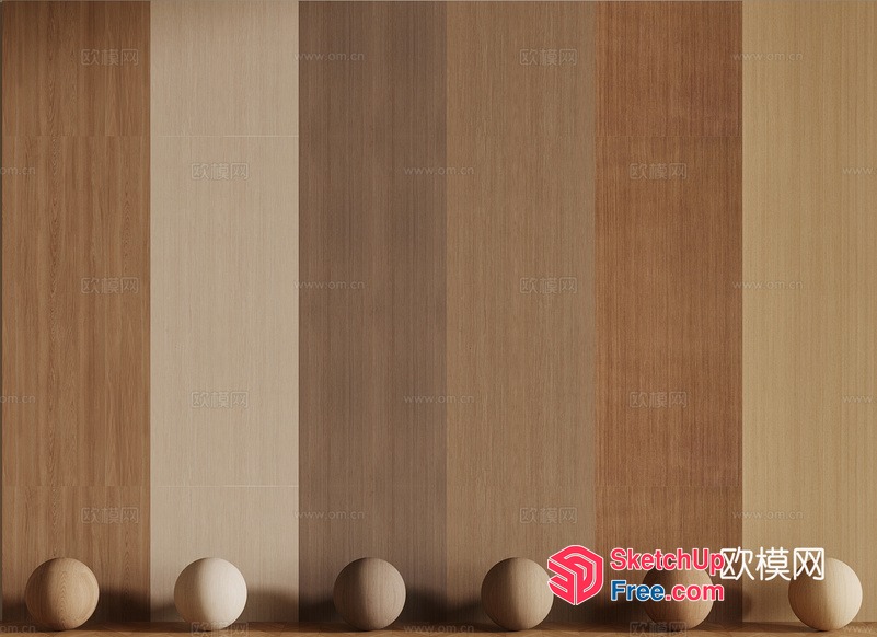 Wooden Ball Display 3D SketchUp File