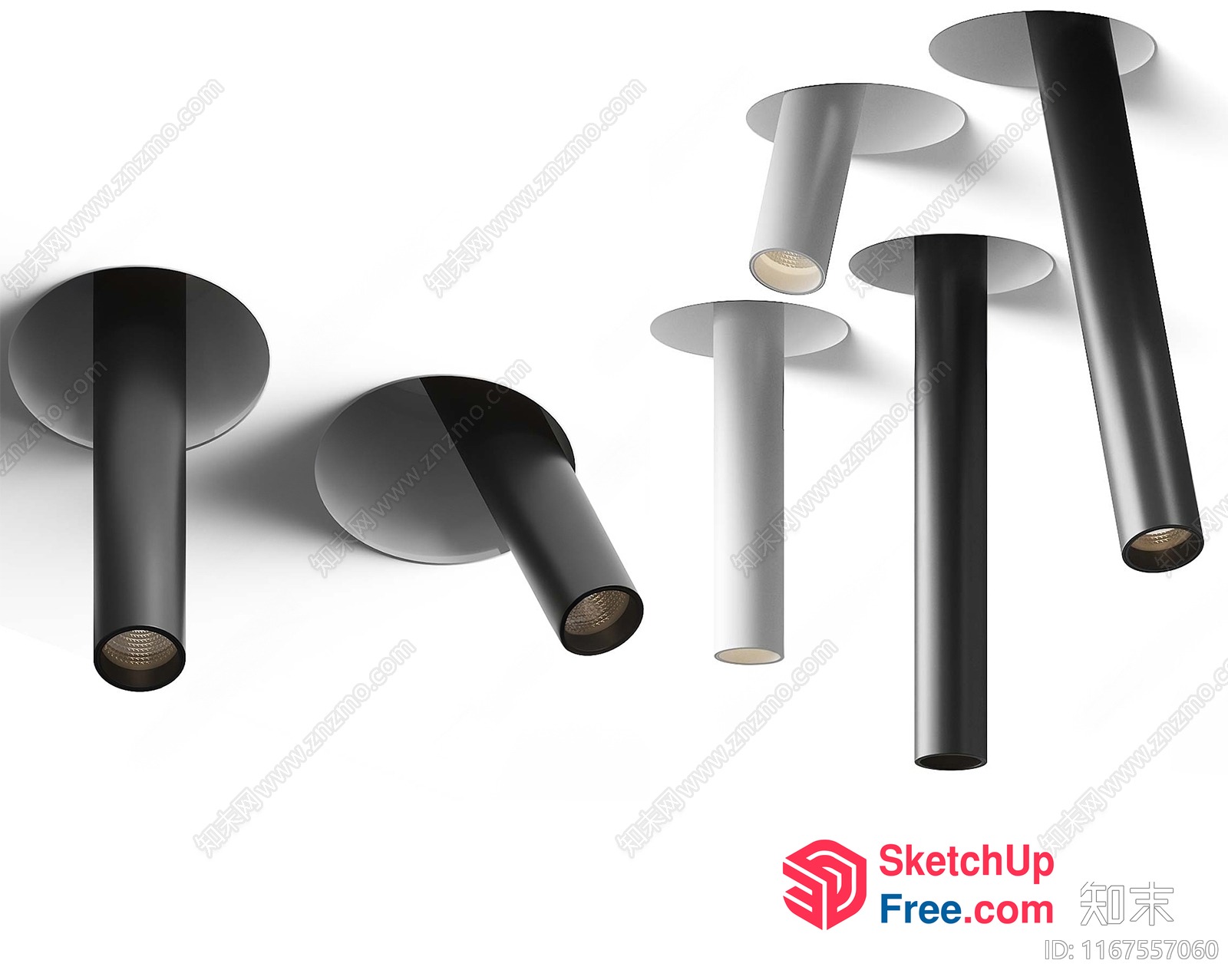 Modern Minimalist Ceiling Light Fixtures 3D SketchUp File