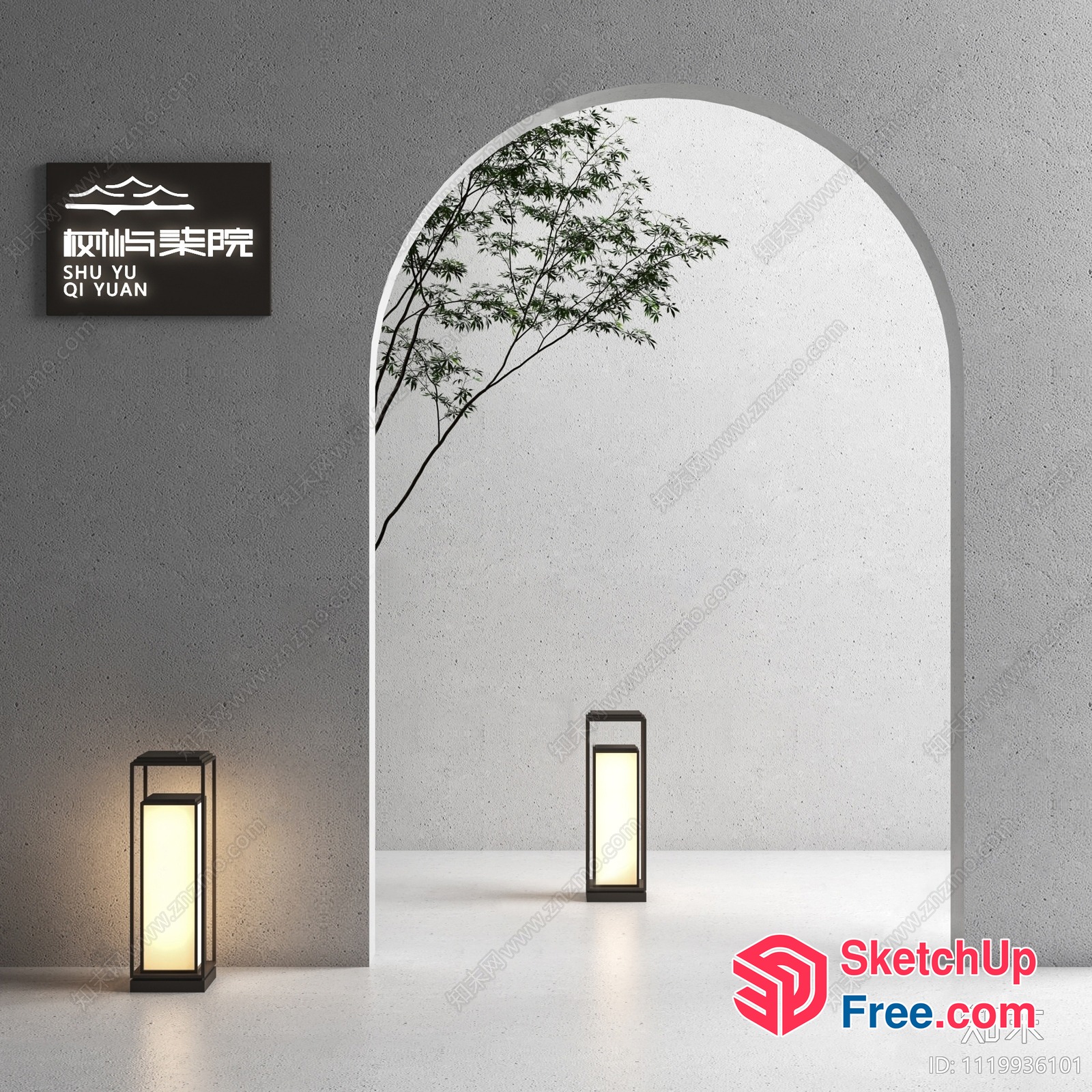 Elegant Minimalist Lighting Fixture 3D SketchUp File