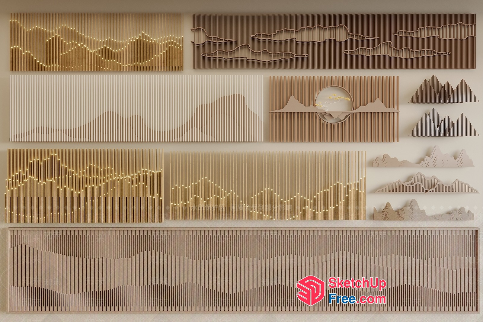 Modern Minimalist Wall Art Decor 3D SketchUp File