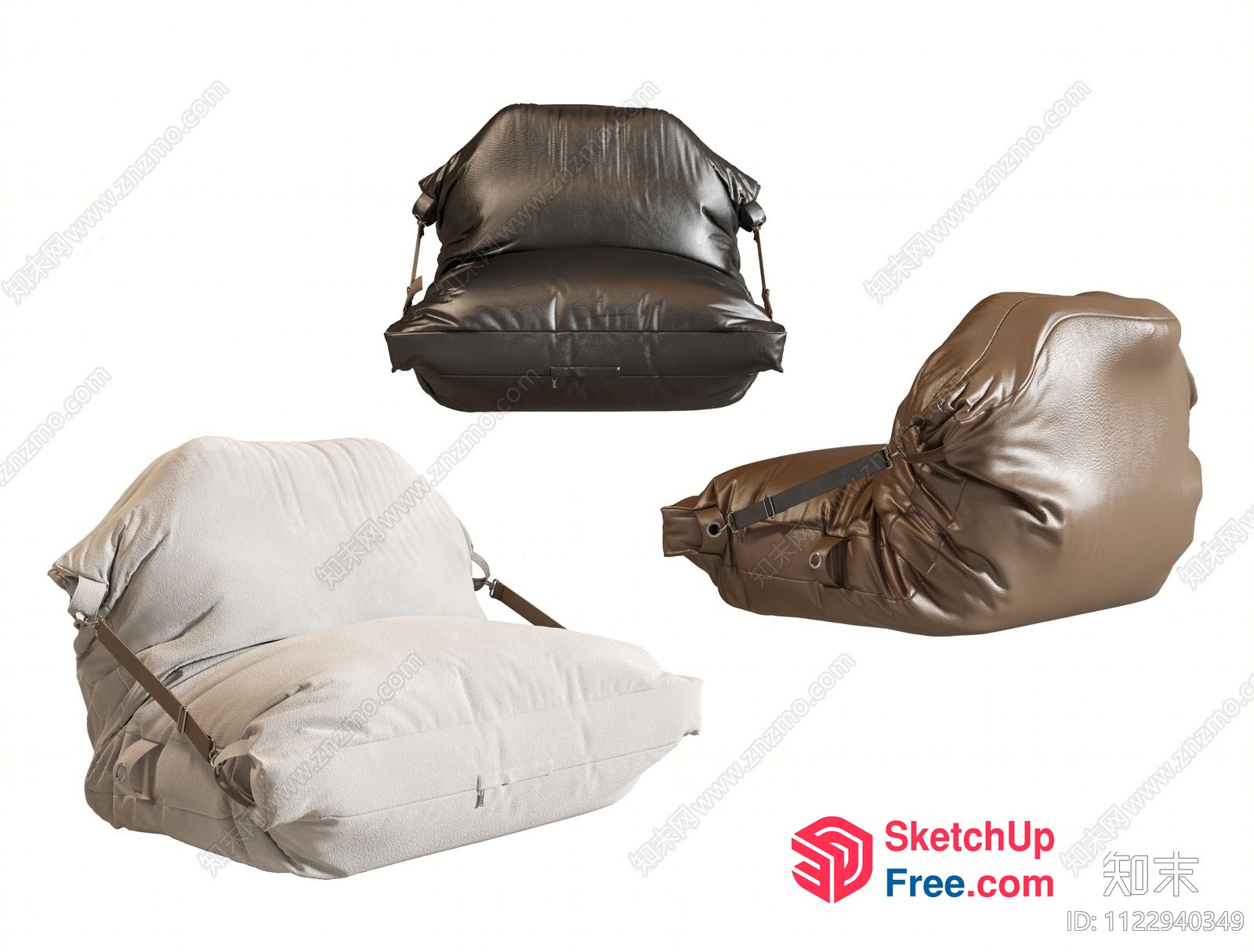 Inflatable Seating Arrangement For Comfortable And Portable Seating 3D SketchUp File