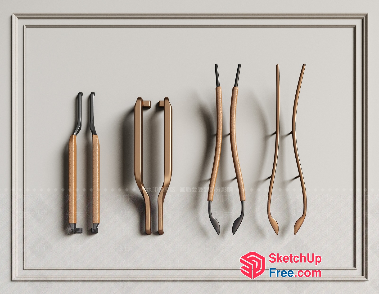 Modern Hardware Collection 3D SketchUp File