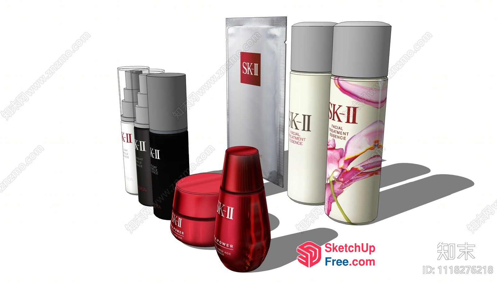 Sk-Ii Beauty Products Collection 3D SketchUp File