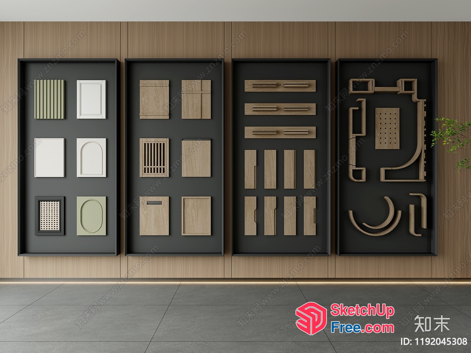 Modern Architectural Design Elements And Decorations 3D SketchUp File