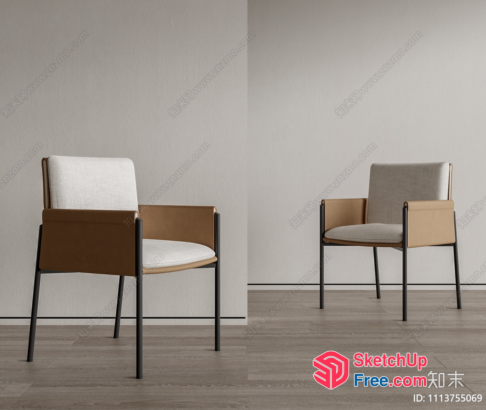 Modern Minimalist Style Chairs 3D SketchUp File