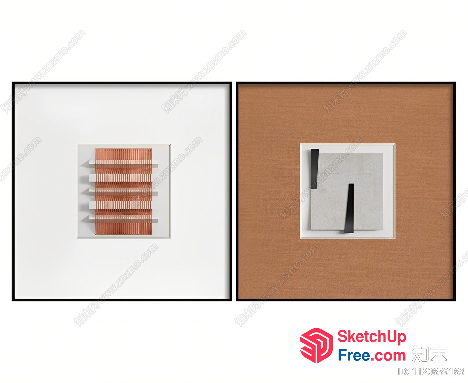 Modern Minimalist Architectural Elements 3D SketchUp File