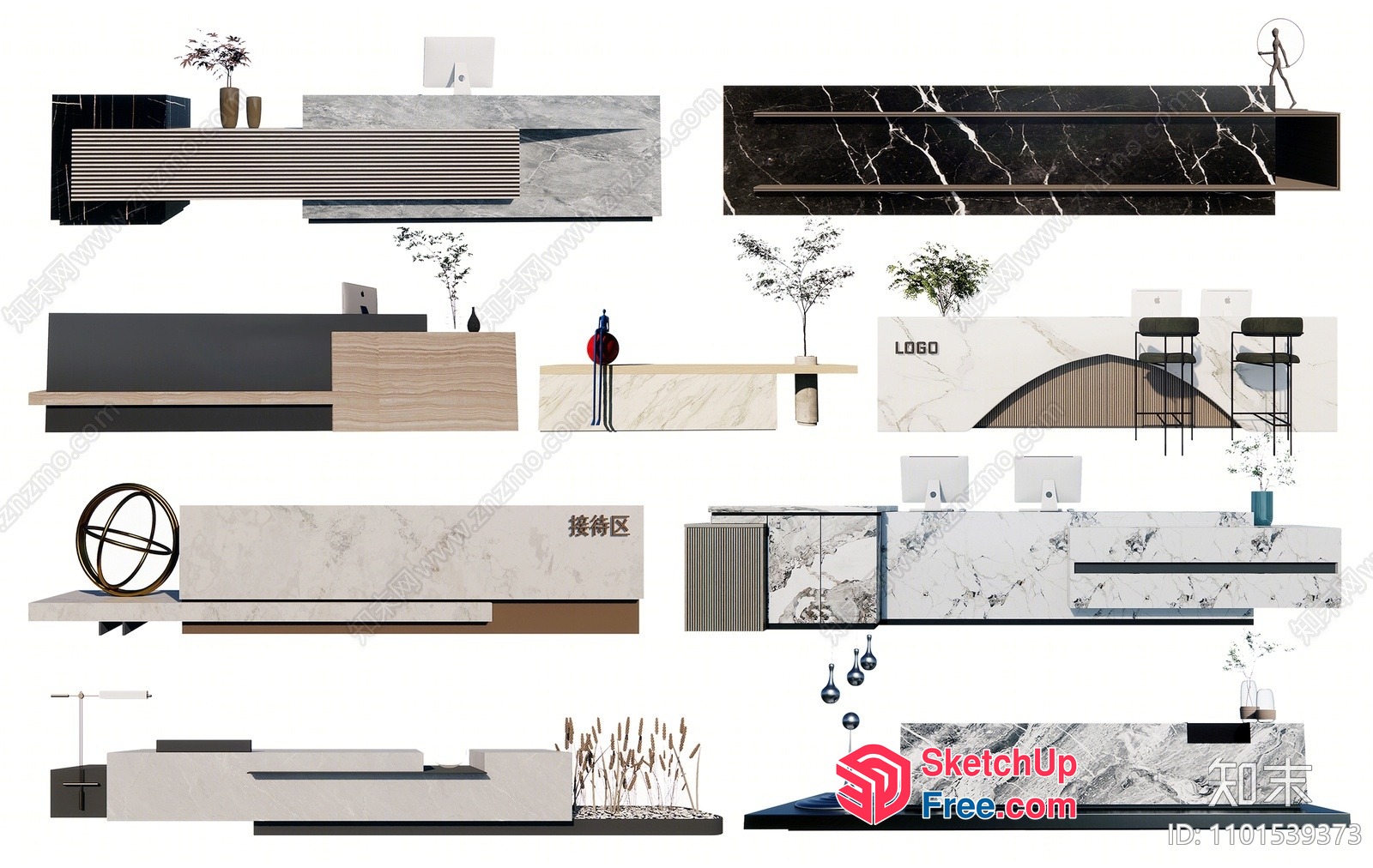 Modern Minimalist Interior Design Concepts 3D SketchUp File