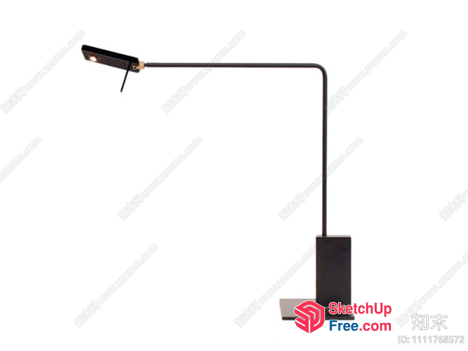 Sleek Modern Tabletop Light Fixture 3D SketchUp File