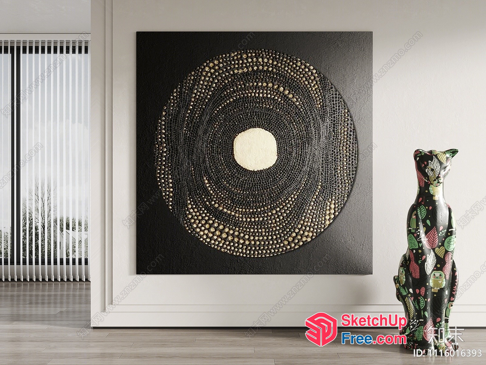 Modern Artwork With Animal Theme 3D SketchUp File