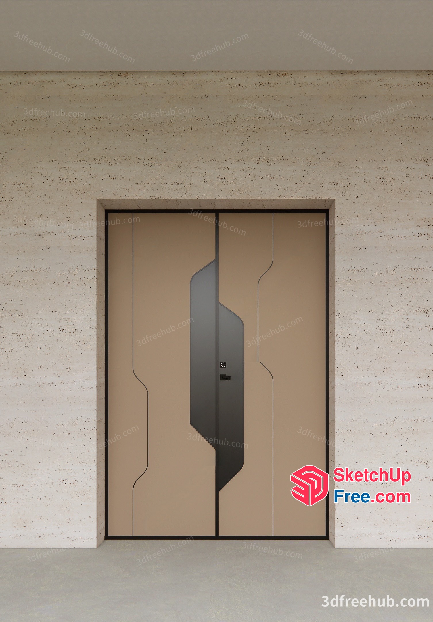 Modern Elevator Door Design 3D SketchUp File