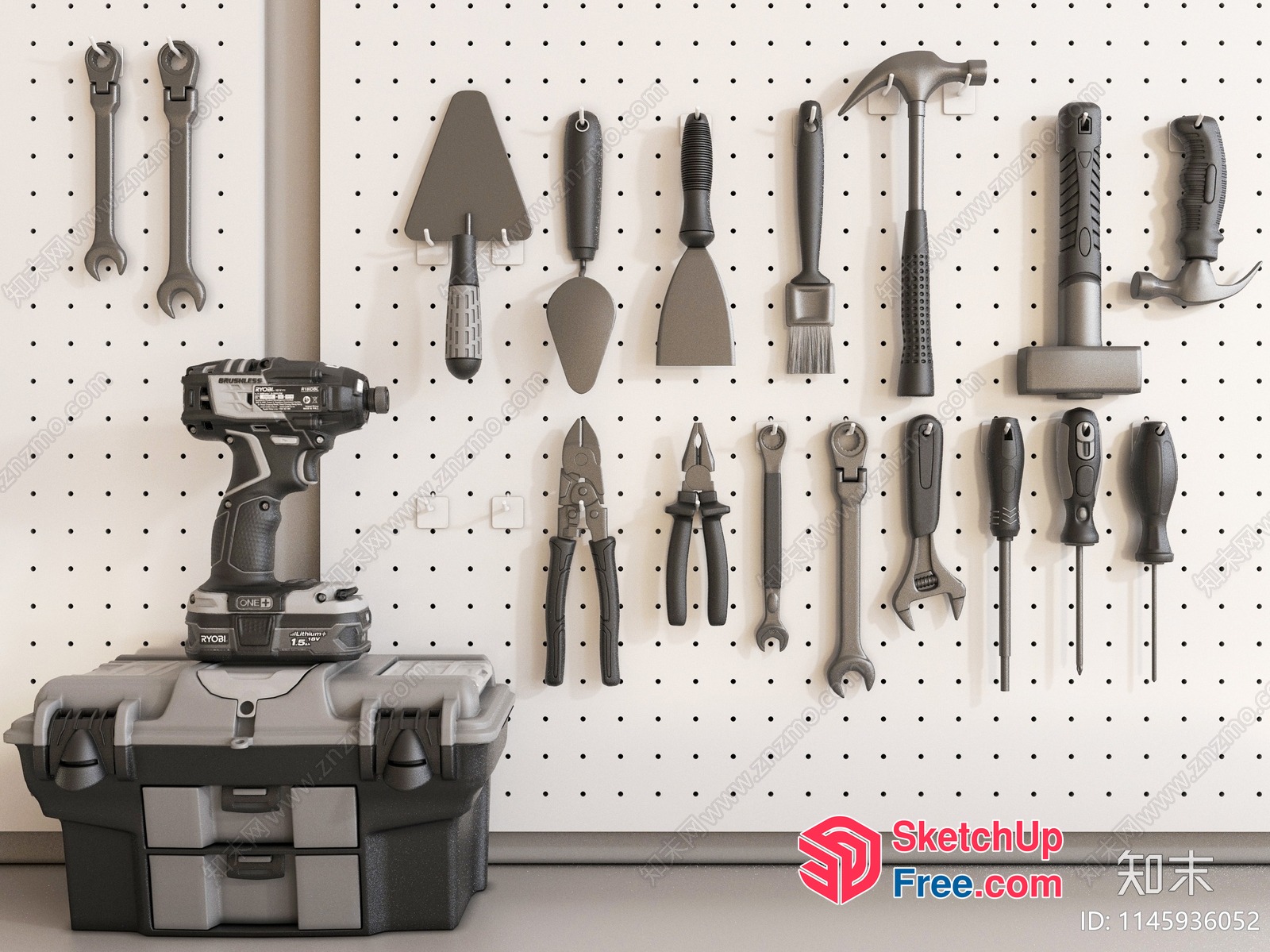 Tools And Accessories For A Variety Of Tasks 3D SketchUp File