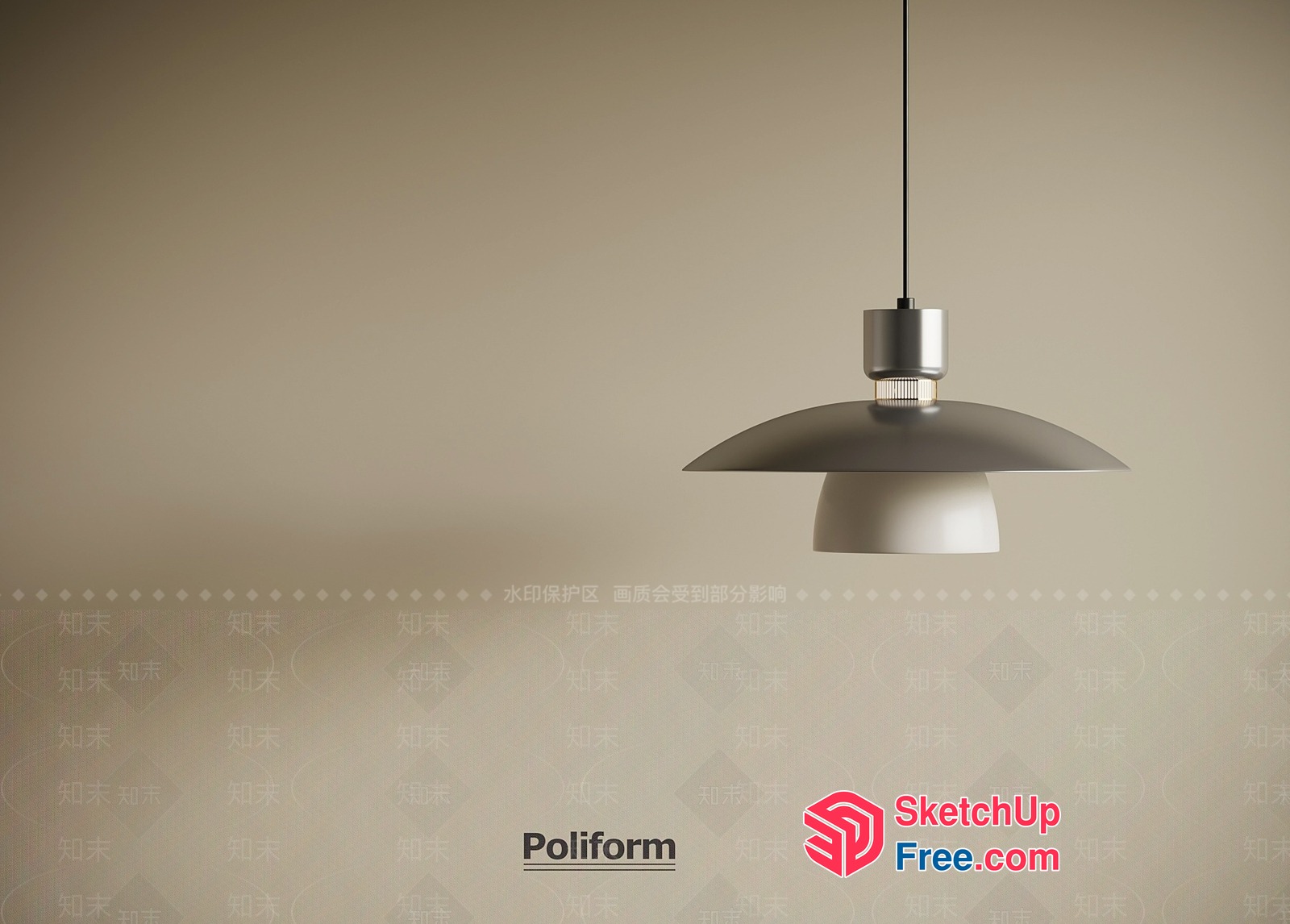 Poliform Lighting Fixture 3D SketchUp File
