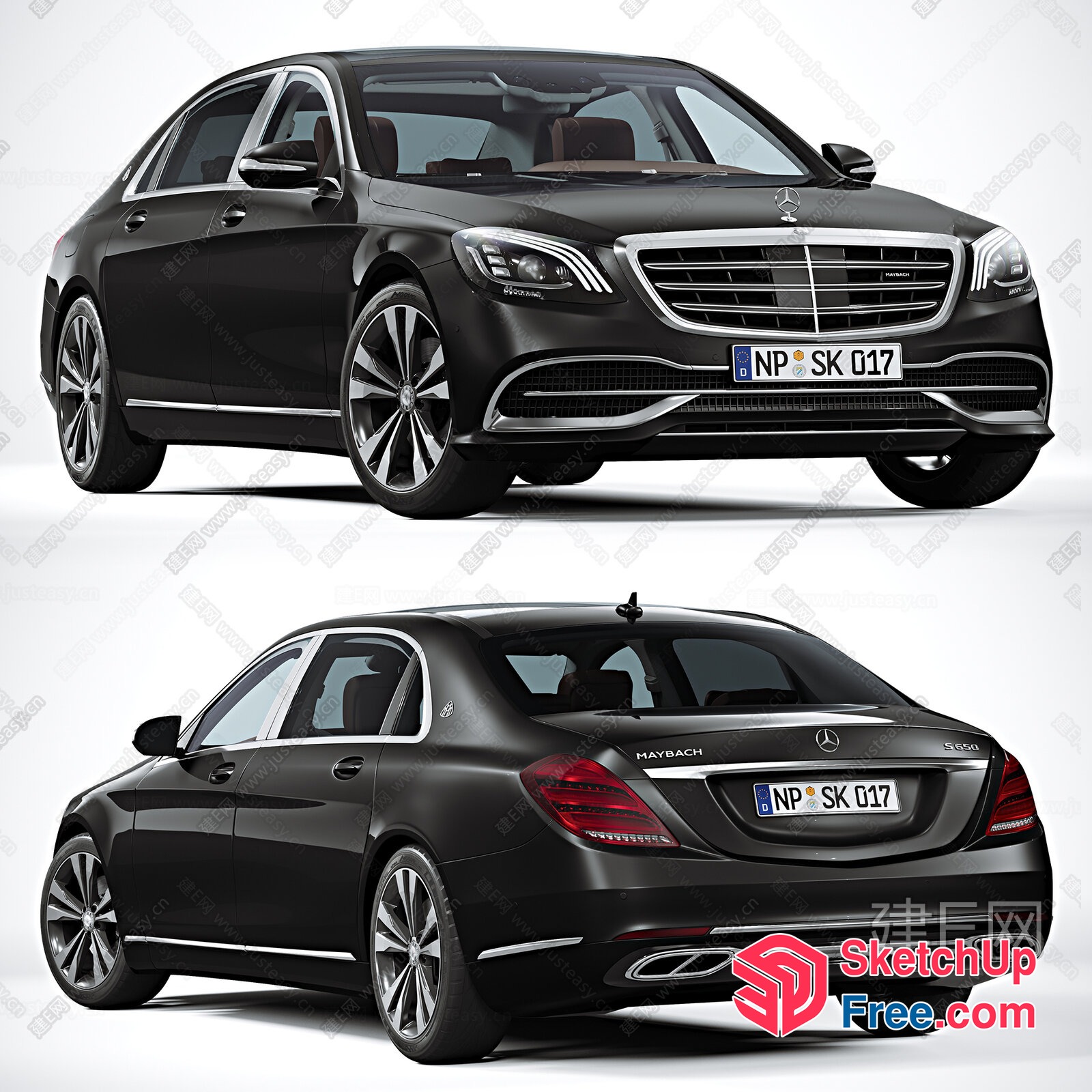 Mercedes-Benz S-Class Sedan 3D SketchUp File