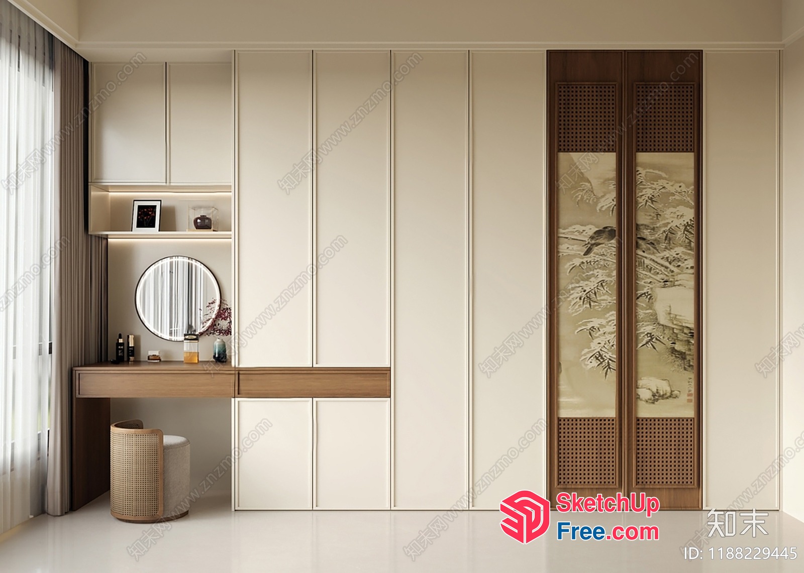 Modern Japanese-Inspired Home Decor 3D SketchUp File