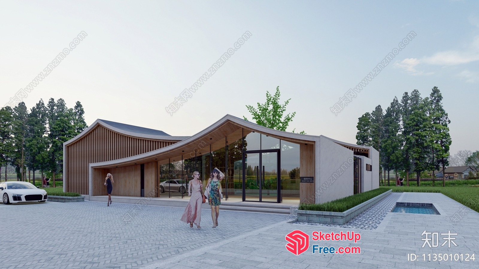Modern Contemporary Exterior Design 3D SketchUp File