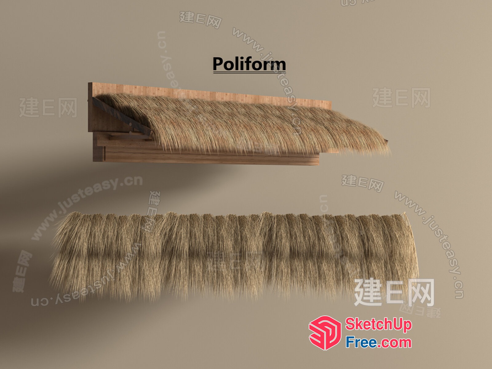 Natural Fiber Wall Decor 3D SketchUp File