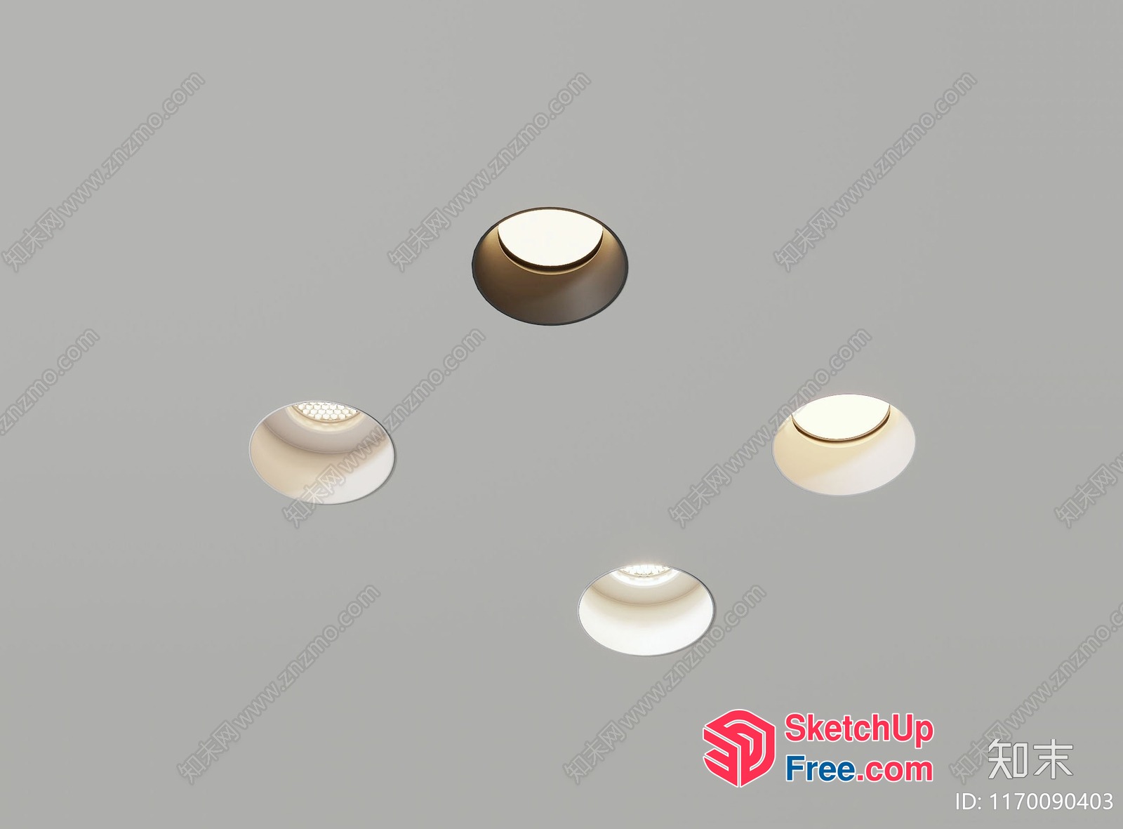 Ceiling Lighting Fixtures 3D SketchUp File