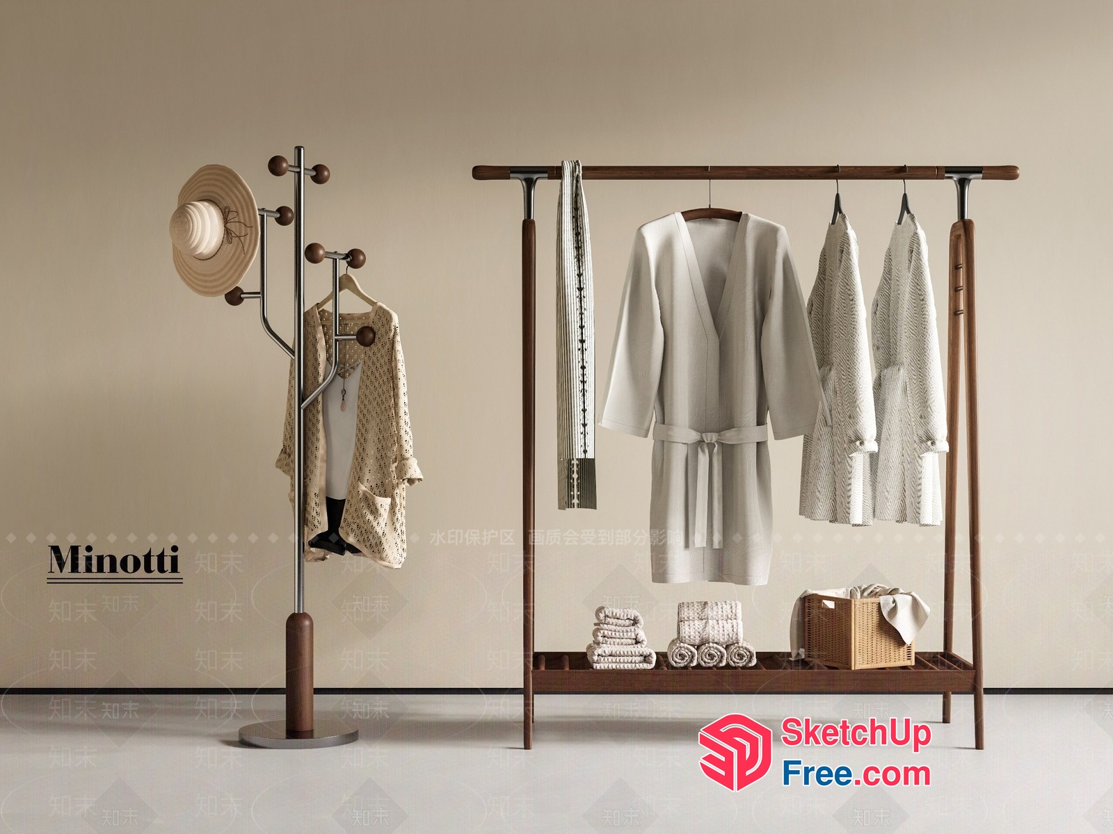 Minotti Wardrobe Collection 3D SketchUp File