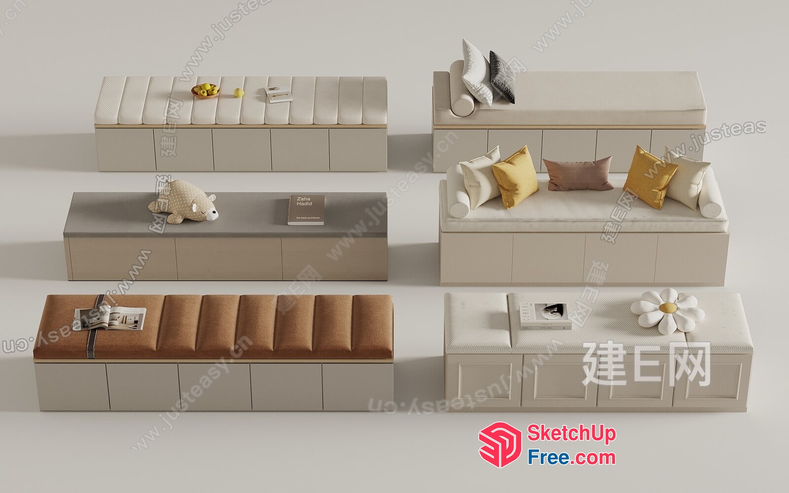 Elegant Modern Furniture Collection 3D SketchUp File