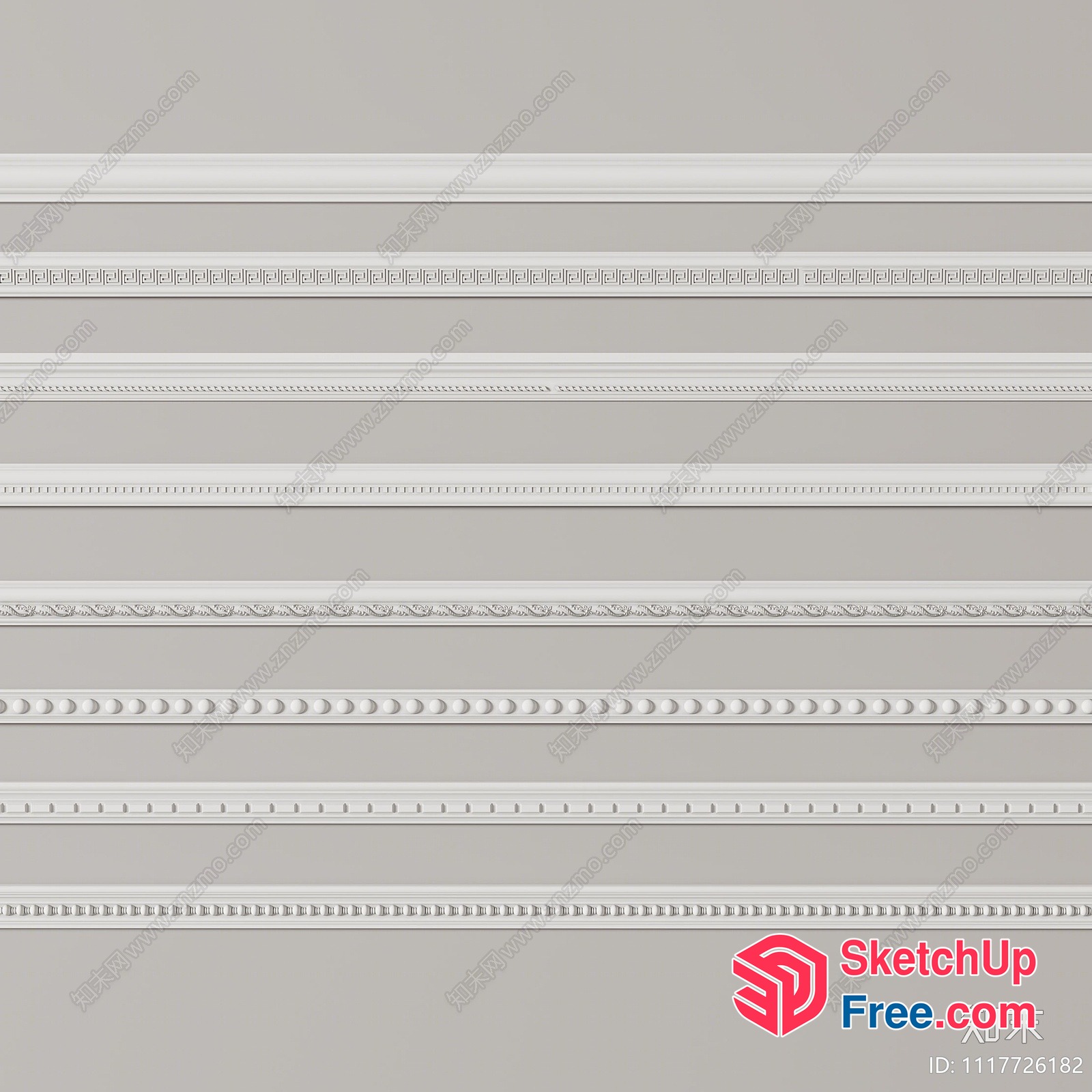 Decorative Ceiling Border 3D SketchUp File