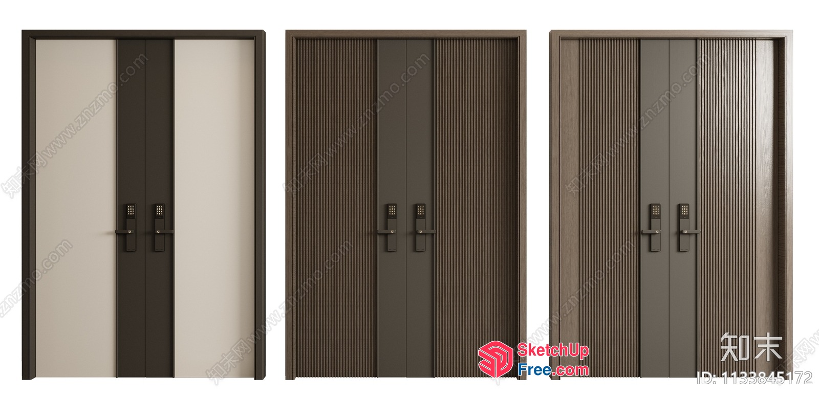 Modern Elevator Doors With Unique Design Features 3D SketchUp File