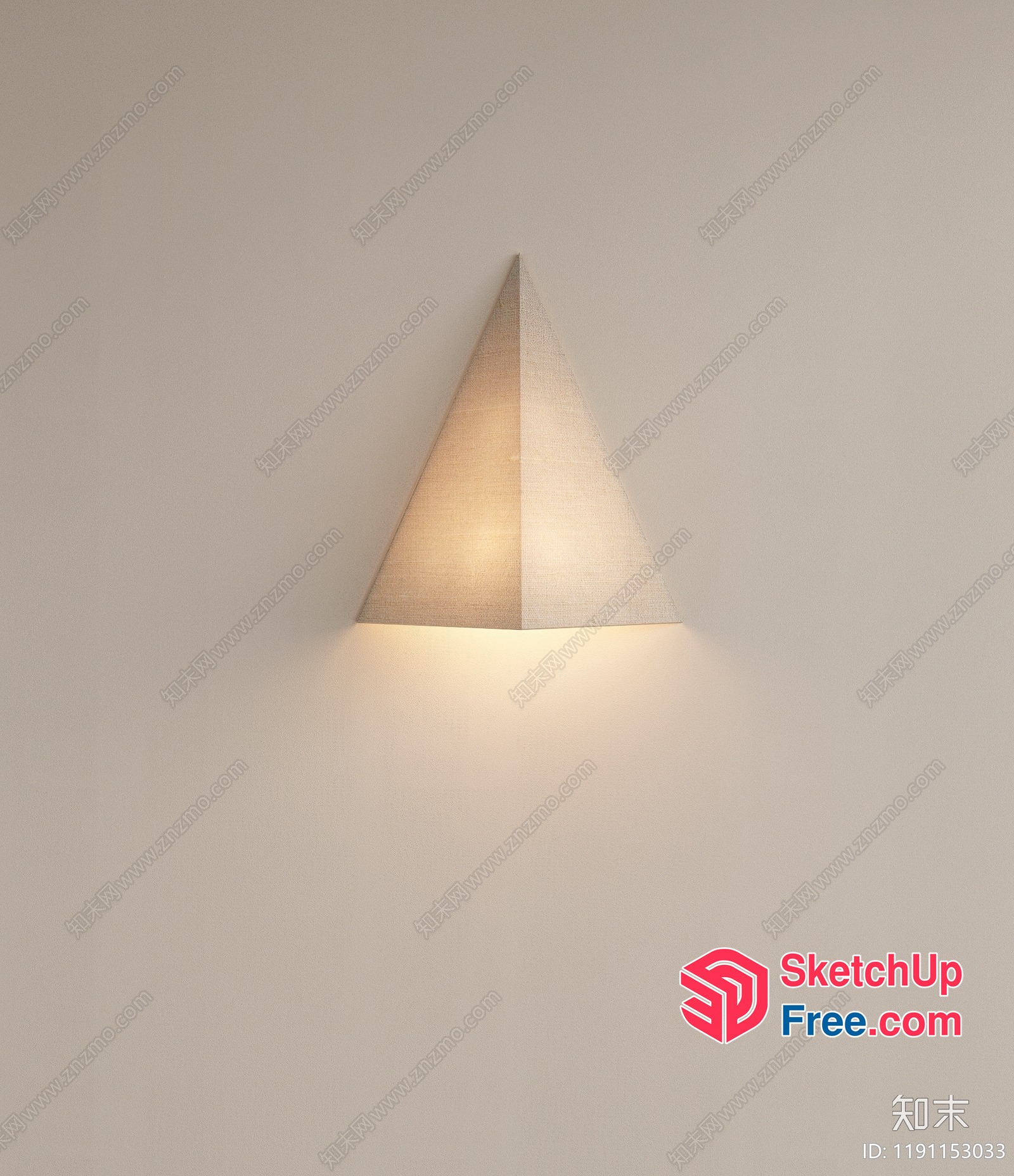 A Sleek And Modern Wall Light Fixture 3D SketchUp File