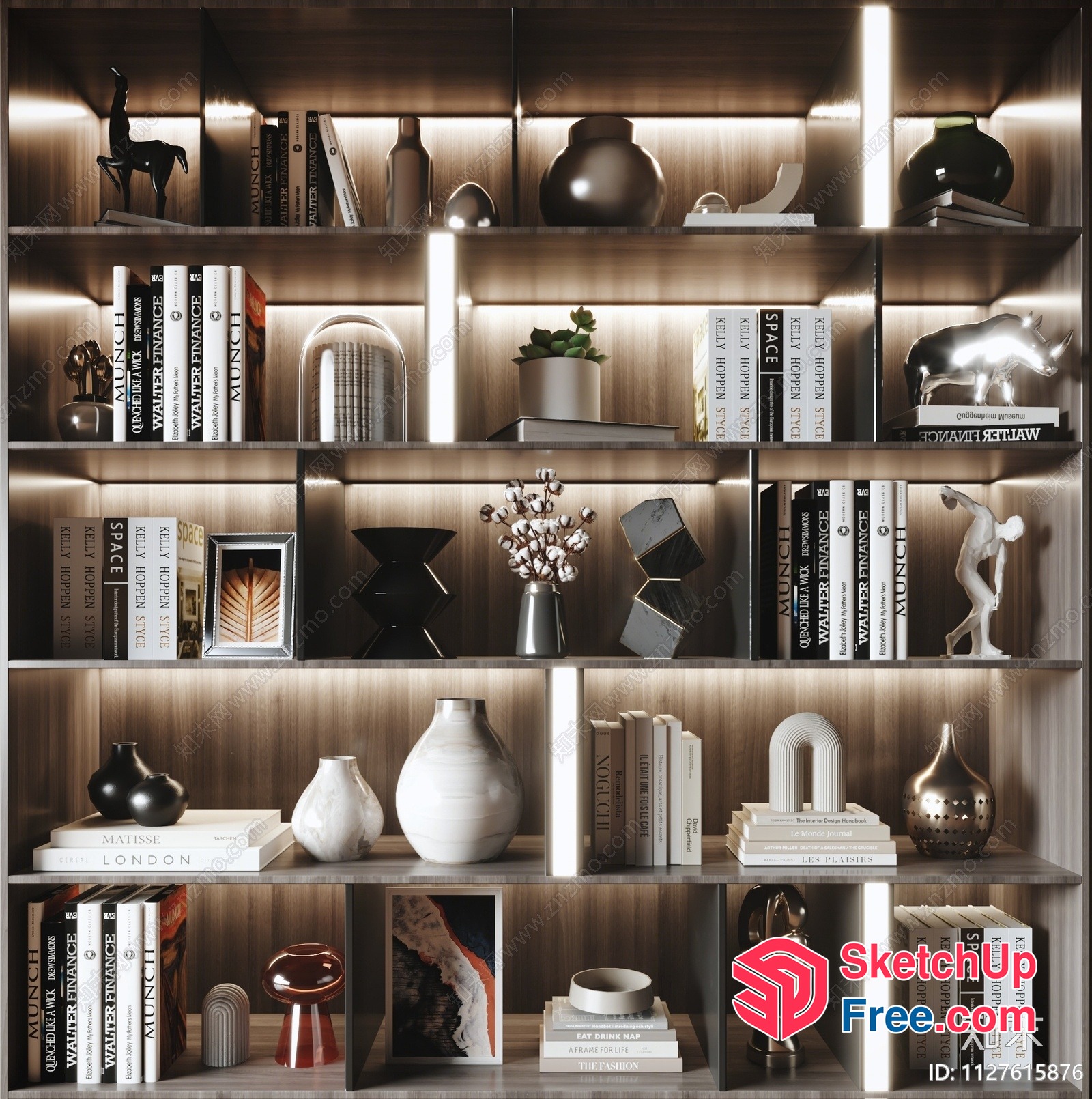 Decorative Shelf With A Mix Of Modern And Traditional Elements 3D SketchUp File
