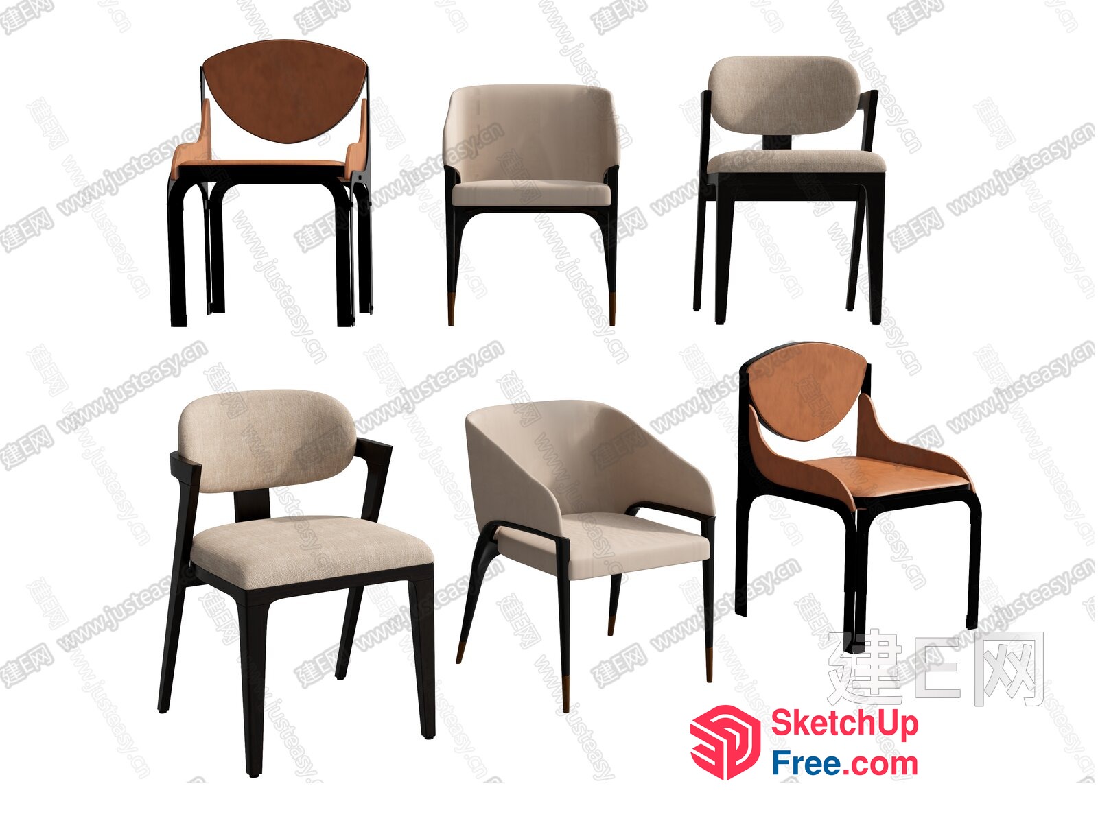 Elegant And Modern Chair Designs For Contemporary Spaces 3D SketchUp File