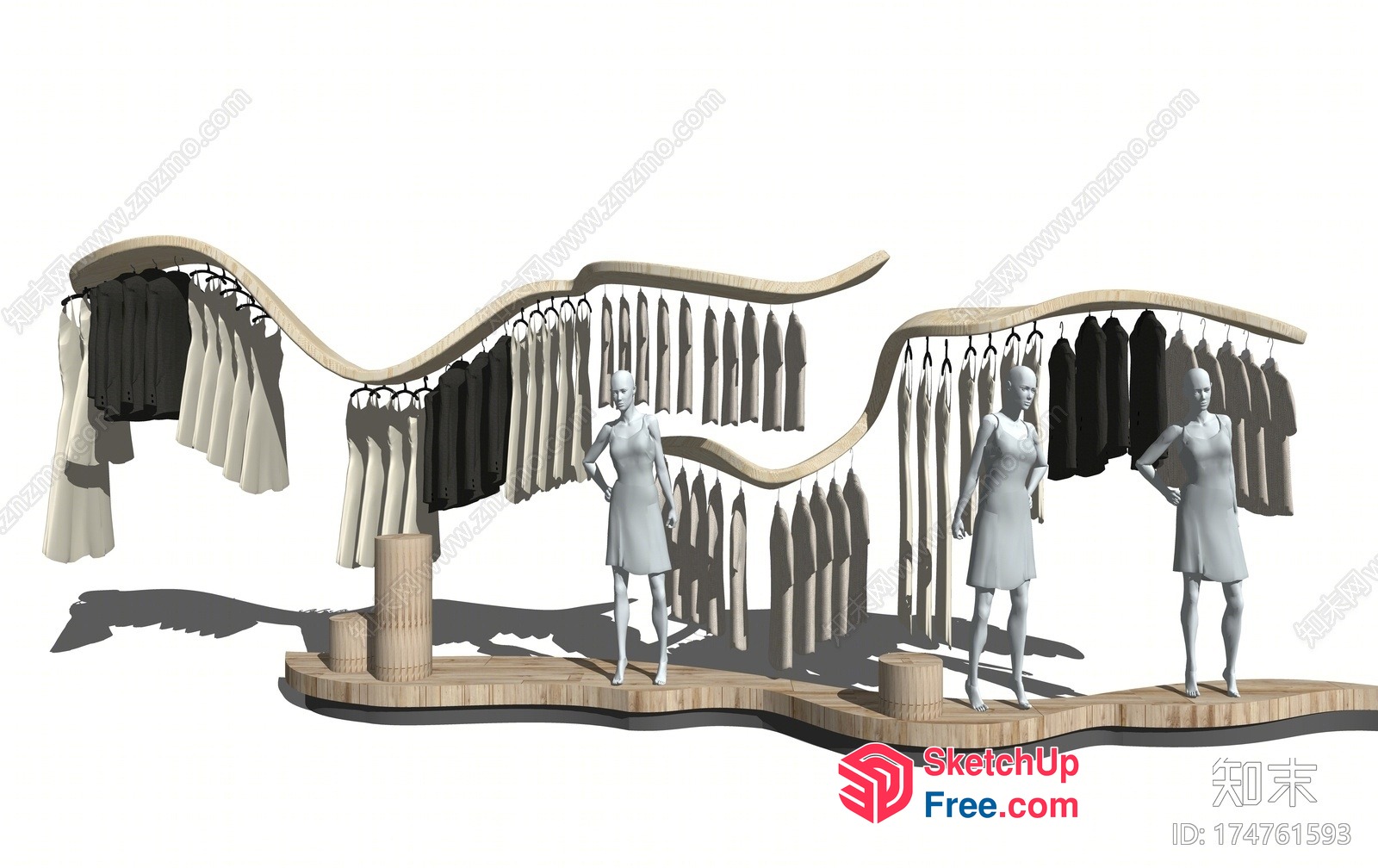 Clothing Store Display 3D SketchUp File
