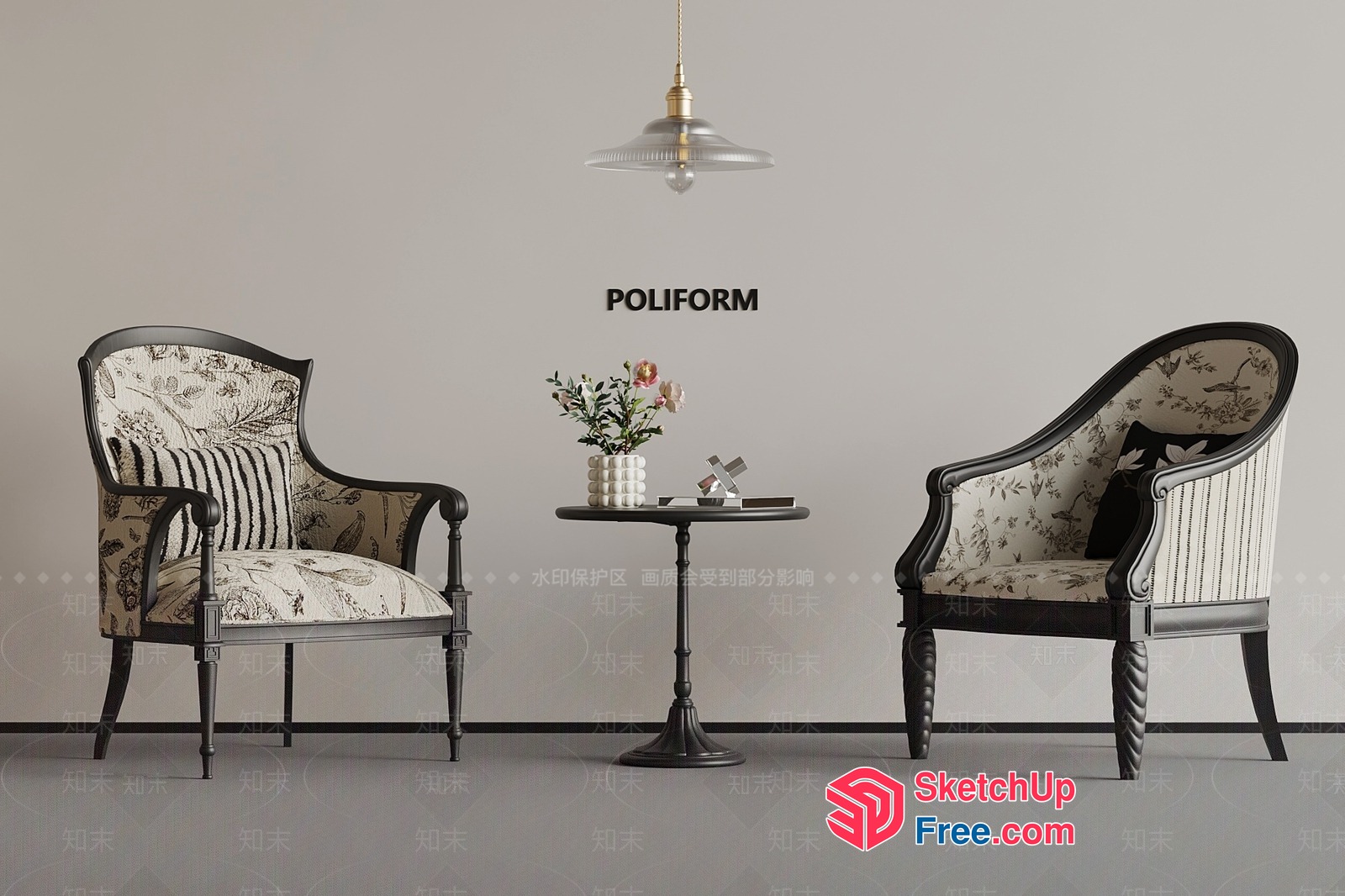 Elegant Classic Style Furniture Collection 3D SketchUp File