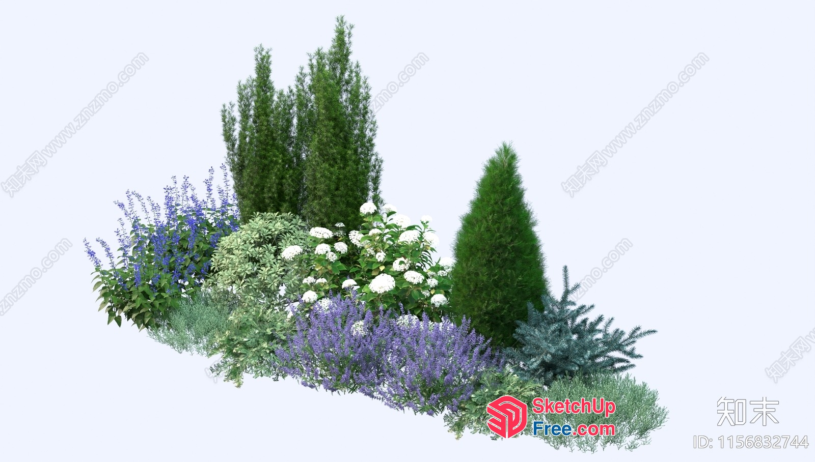 Serene Garden Oasis 3D SketchUp File