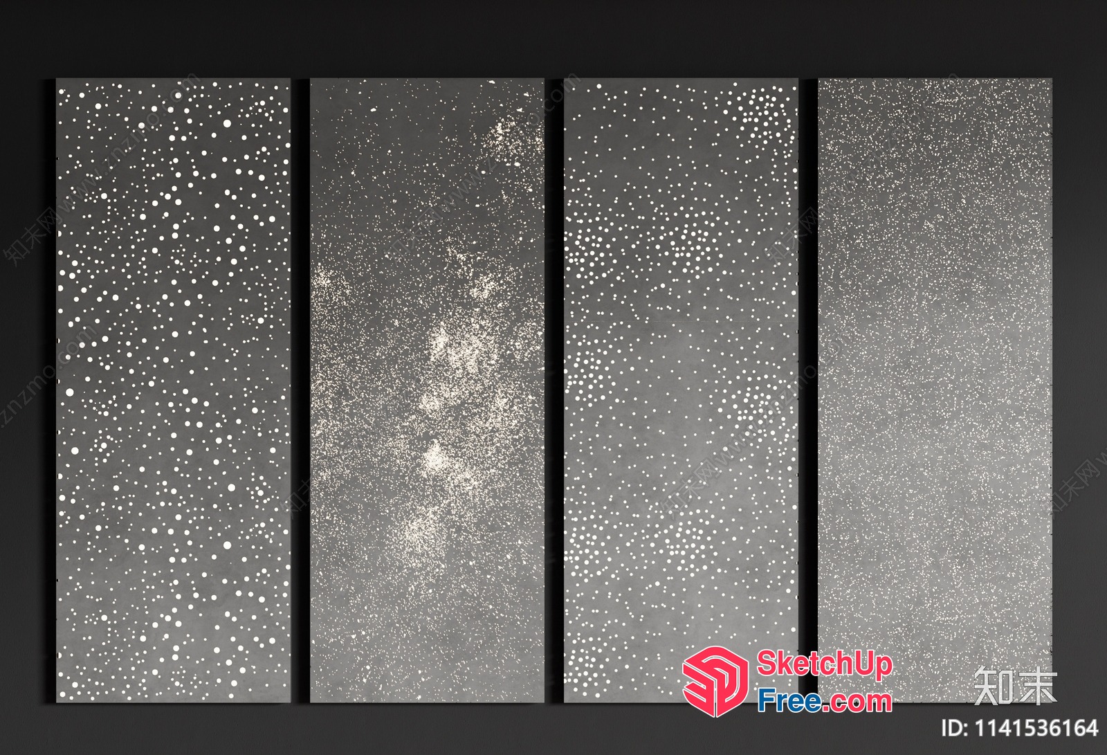 Starry Night Sky Mural 3D SketchUp File