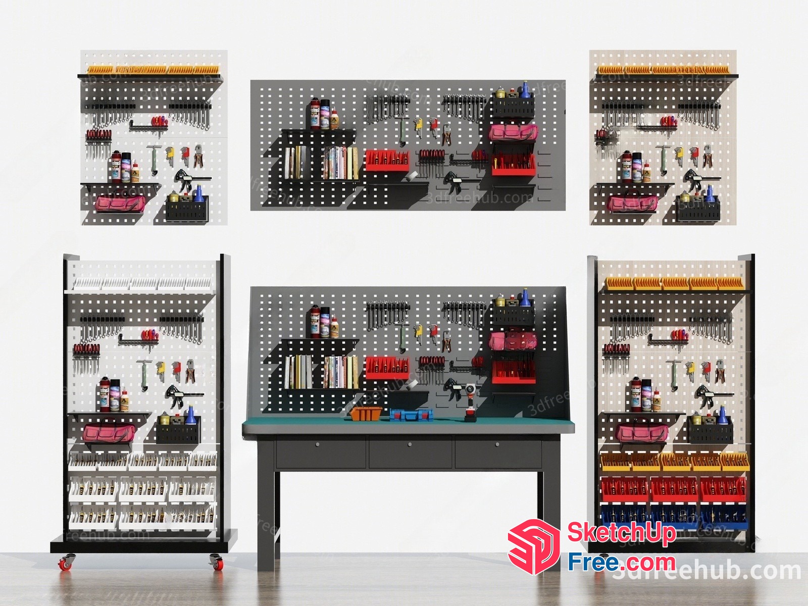 Workbench And Tool Storage 3D SketchUp File