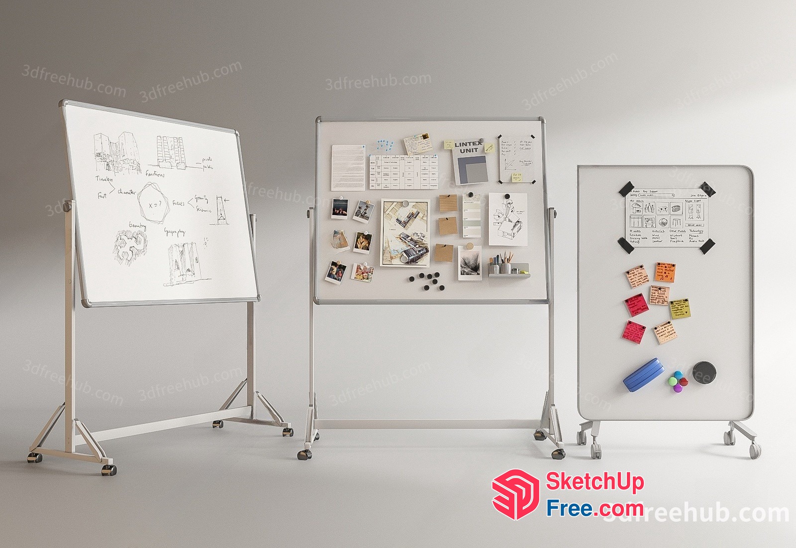 Office Furniture And Decor 3D SketchUp File