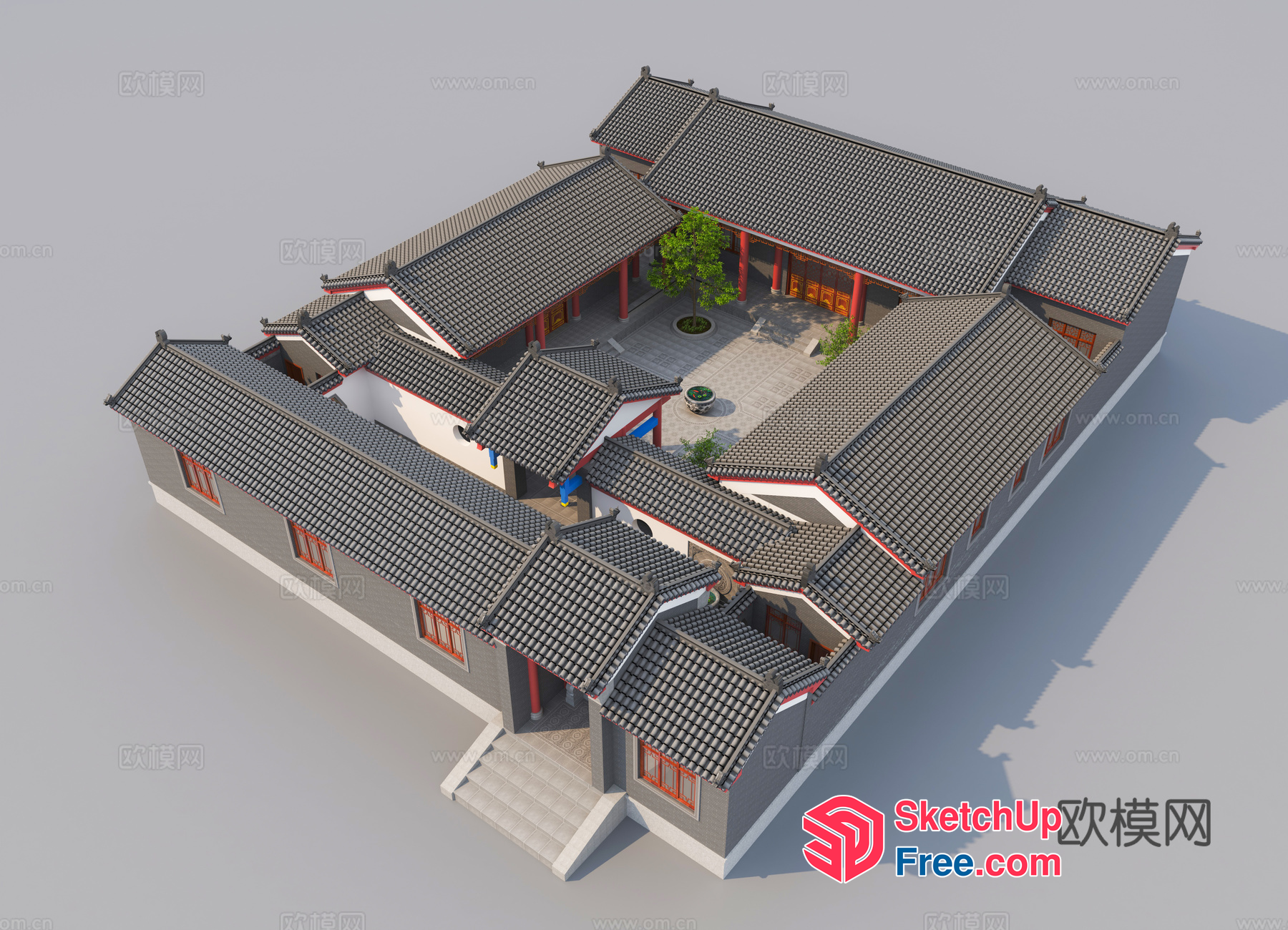 Traditional Chinese Architecture 3D SketchUp File