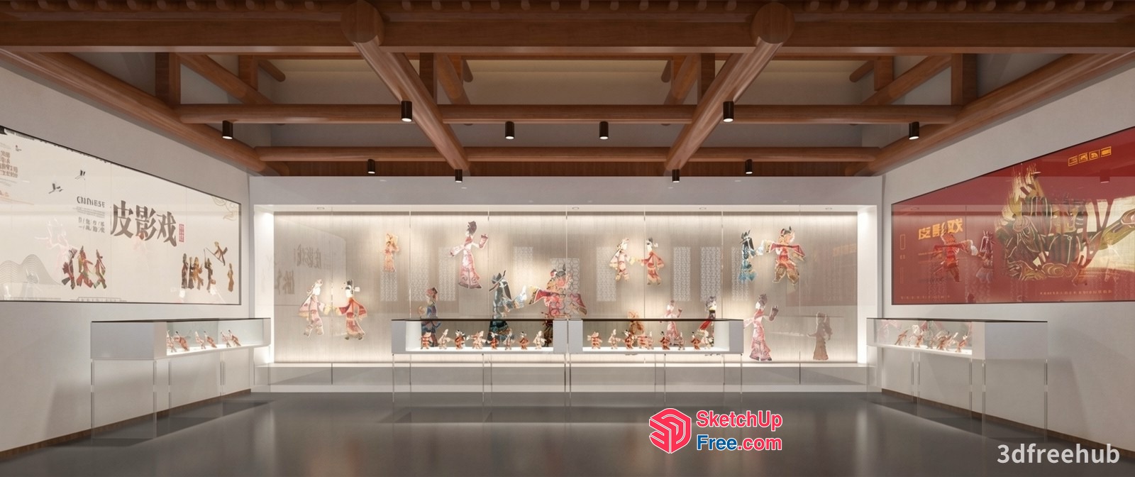 Asian Art Gallery 3D SketchUp File