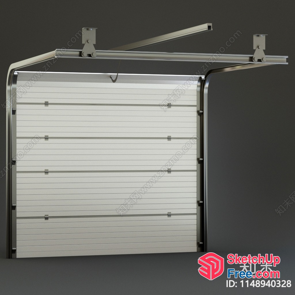 Industrial Style Garage Door 3D SketchUp File