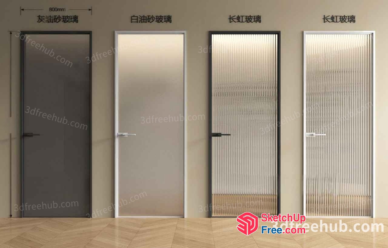Interior Doors For Various Rooms 3D SketchUp File