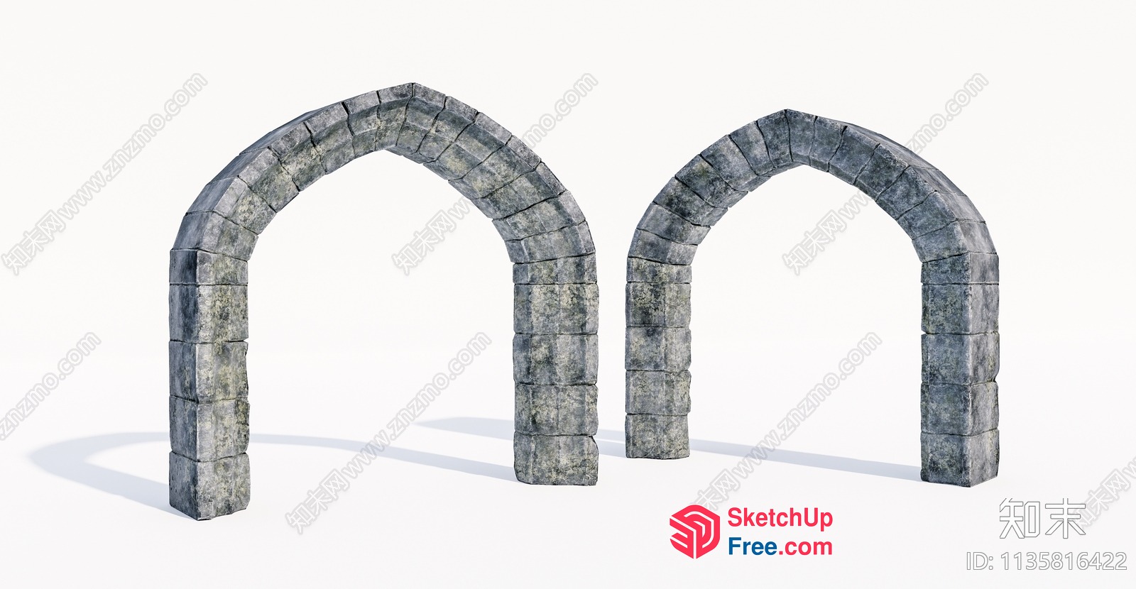 Stone Arches 3D SketchUp File