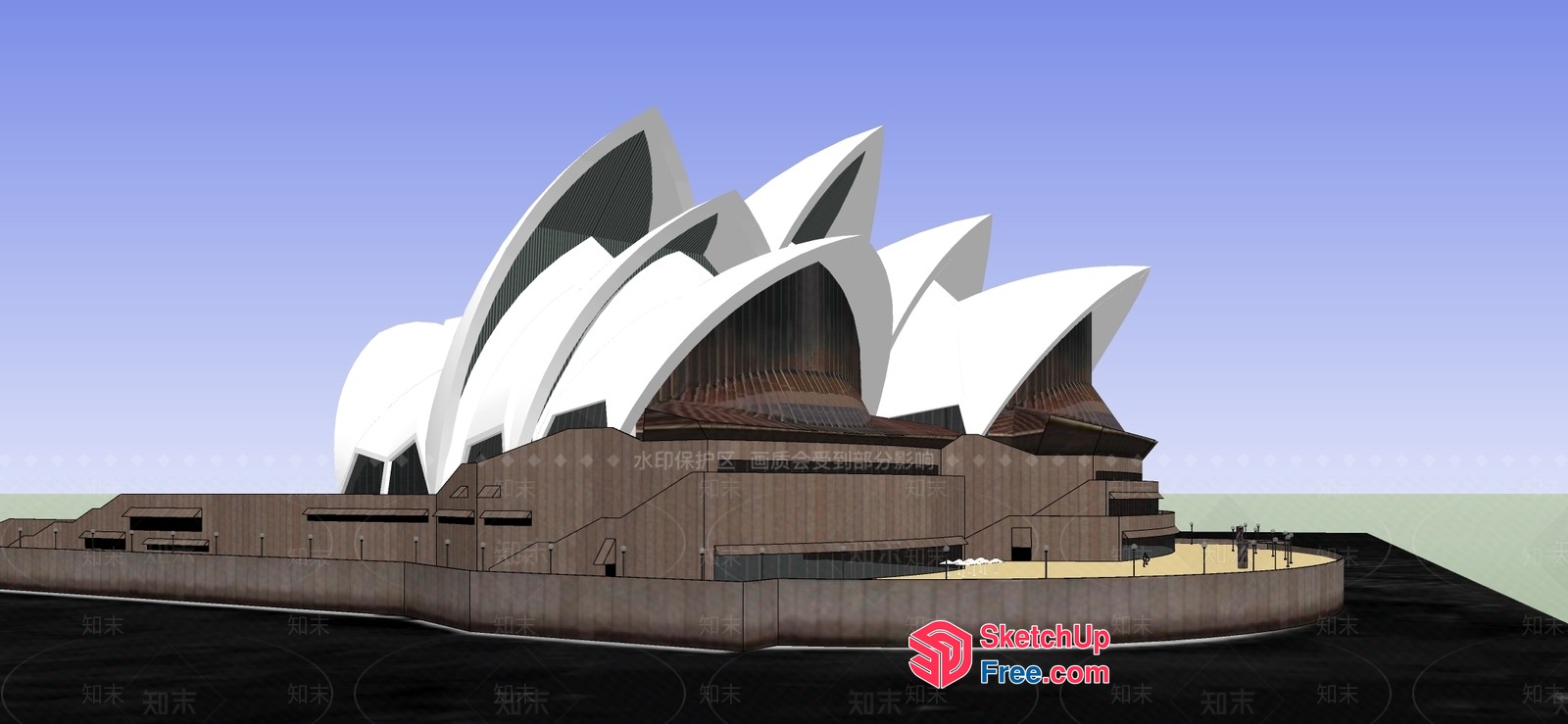 Futuristic Architecture Building 3D SketchUp File