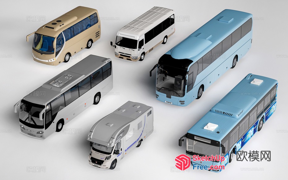 Transportation Collection 3D SketchUp File