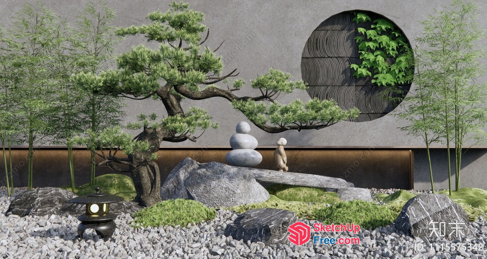 Serene Japanese Garden Oasis 3D SketchUp File
