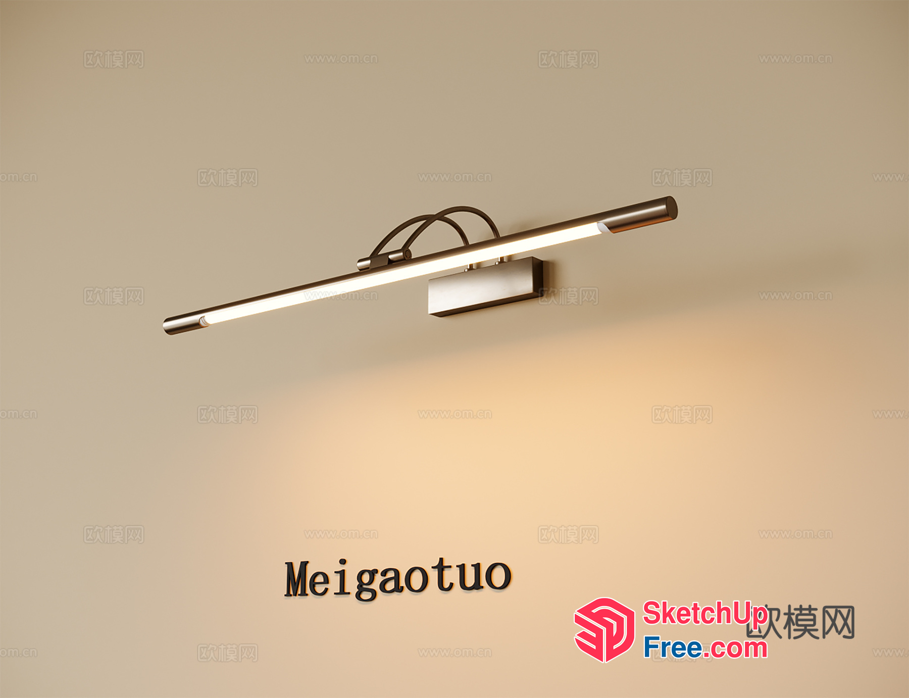 Modern Minimalist Bathroom Light 3D SketchUp File