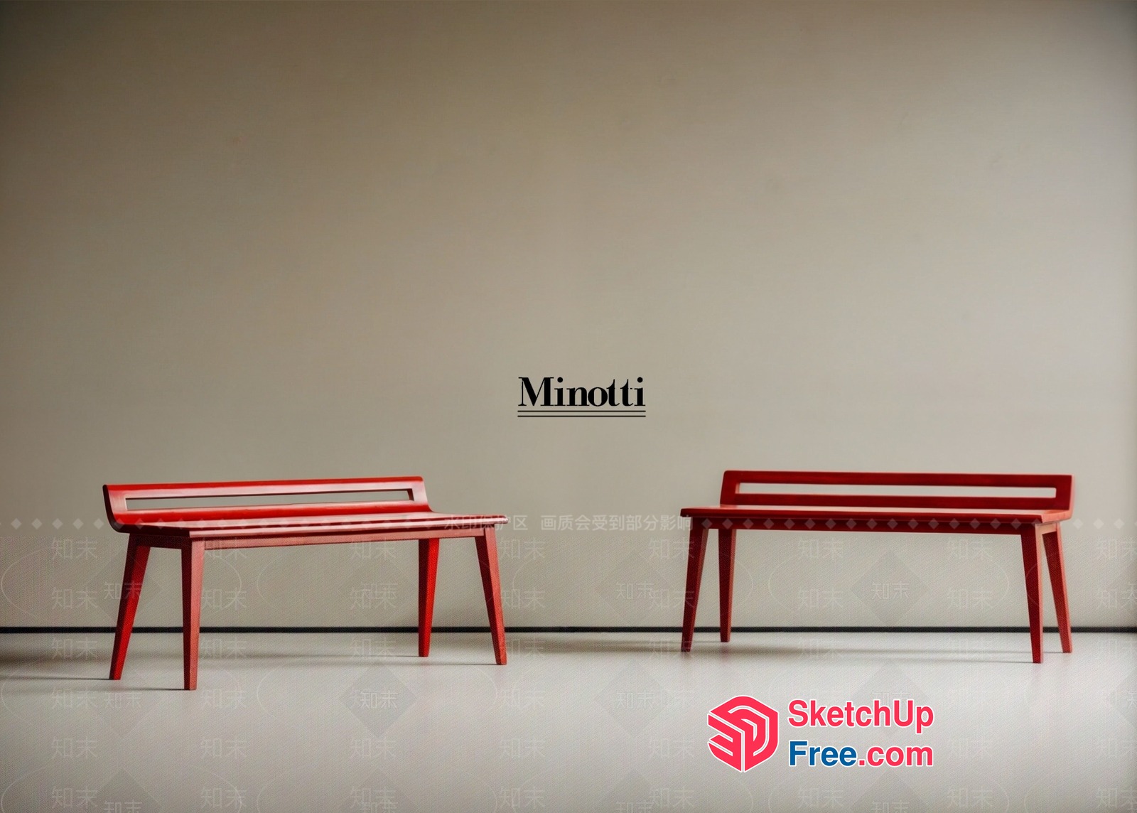 Elegant Minotti Furniture Collection 3D SketchUp File