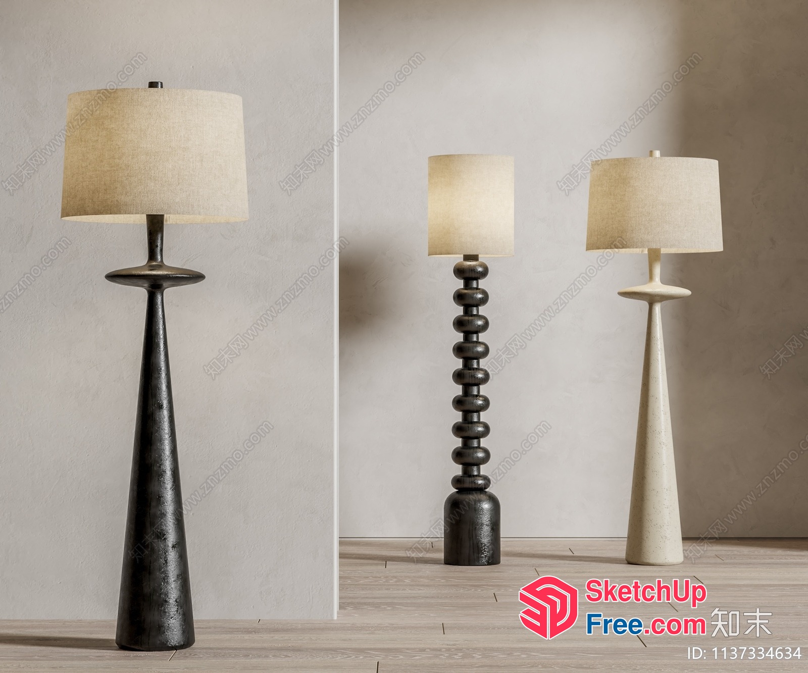 Stylish And Elegant Floor Lamps 3D SketchUp File