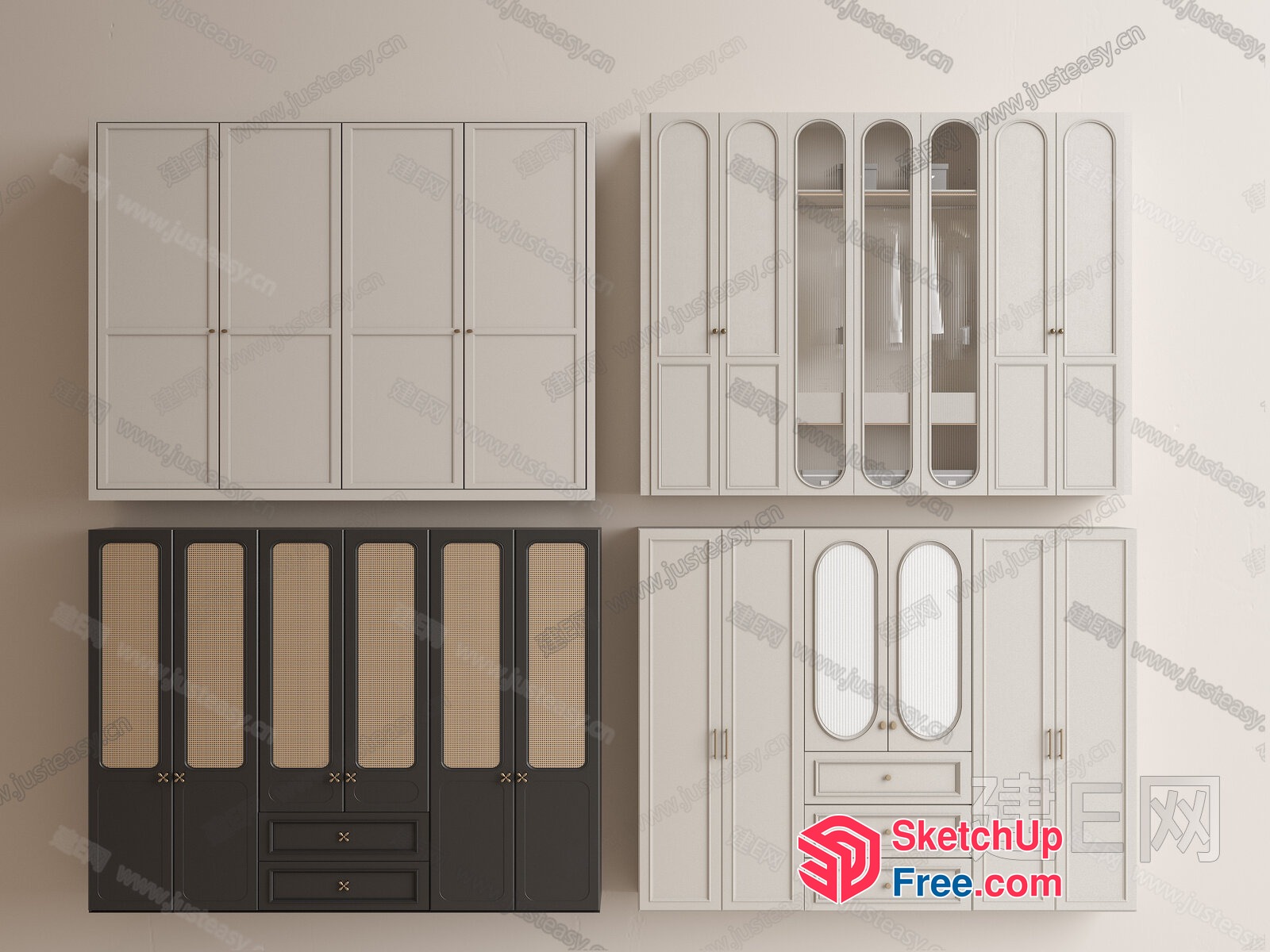 Modern Wardrobe Collection 3D SketchUp File
